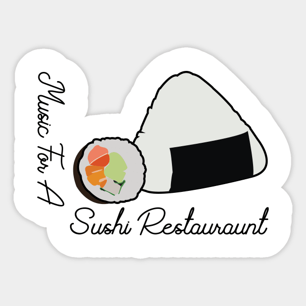 Harry Sushi (smaller print) Sticker by CDH